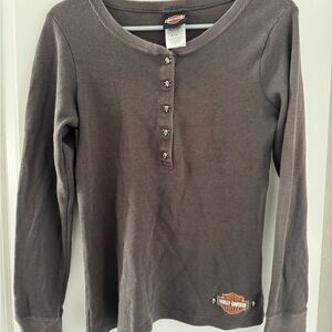 Harley-Davidson Kids Charcoal Long Sleeve Tee